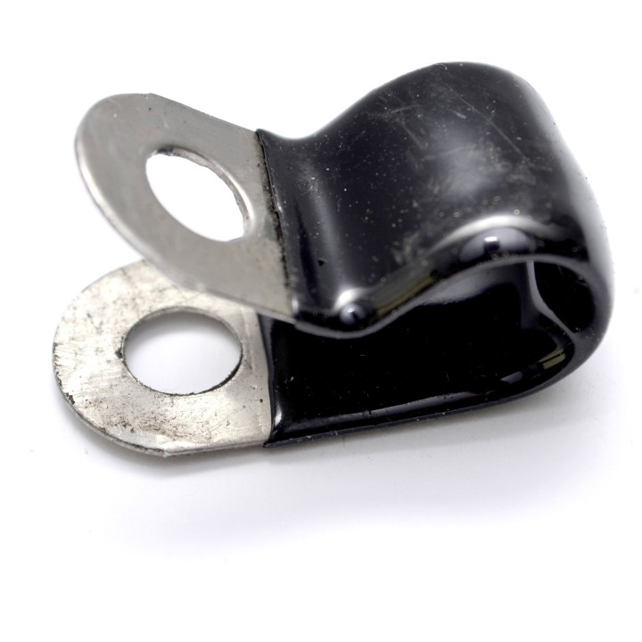 Graffa fissatubo alta pressione 3/8” in acciaio inox