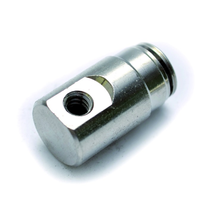 Raccordo portaugello 90° di fine linea innesto rapido ¼” x 10/24”