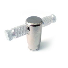 Raccordo portaugello doppio 180° di fine linea innesto rapido ¼” x 10/24”