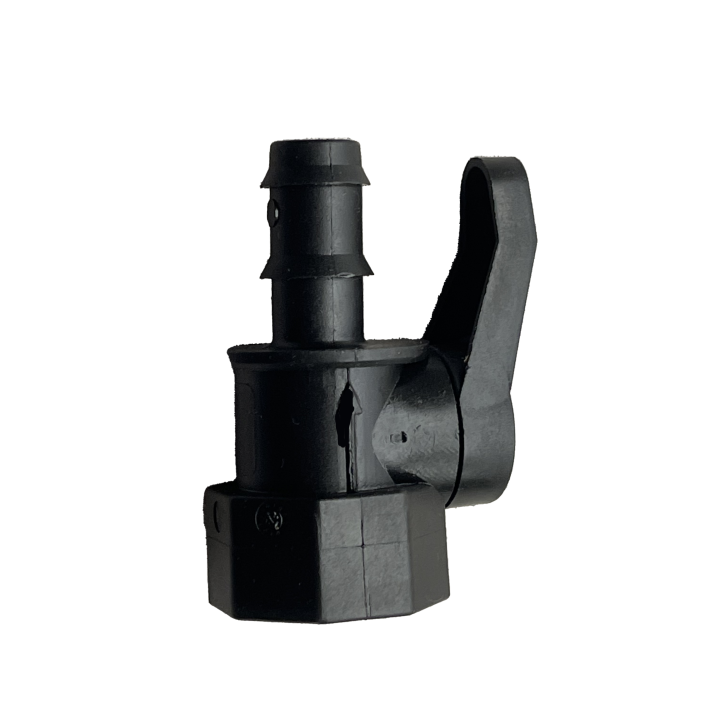 Valvola rubinetto a sfera mini per portagomma D. 16 mm. x 3/4"M