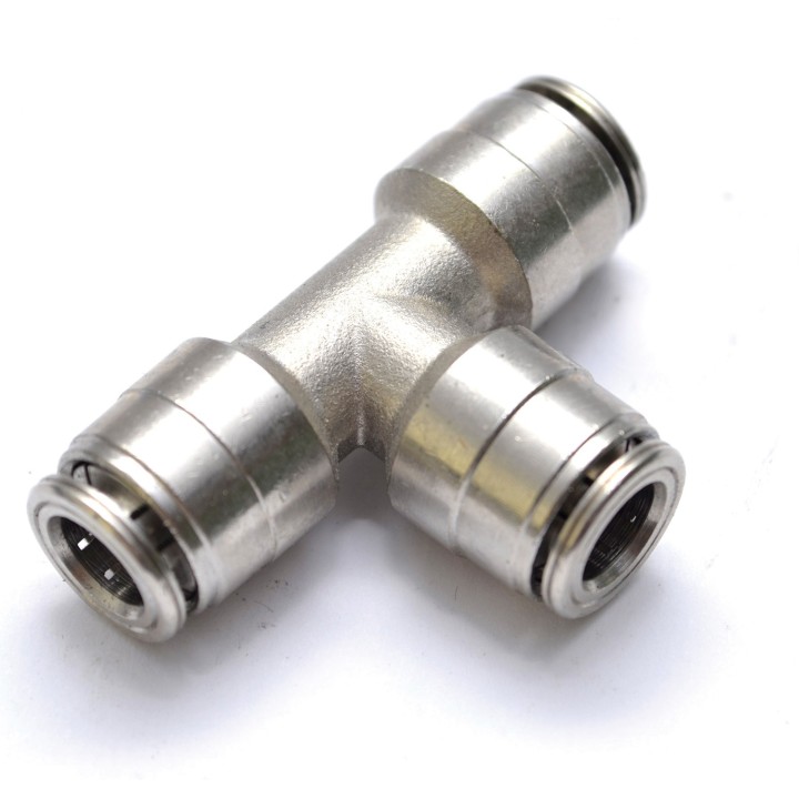 Raccordo a Tee ridotto centrale  3/8" - 1/4" - 3/8"