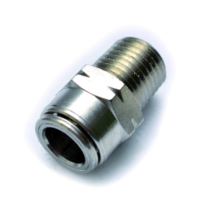 Raccordo inizio tubo 3/8” x filetto 1/4” Bsp