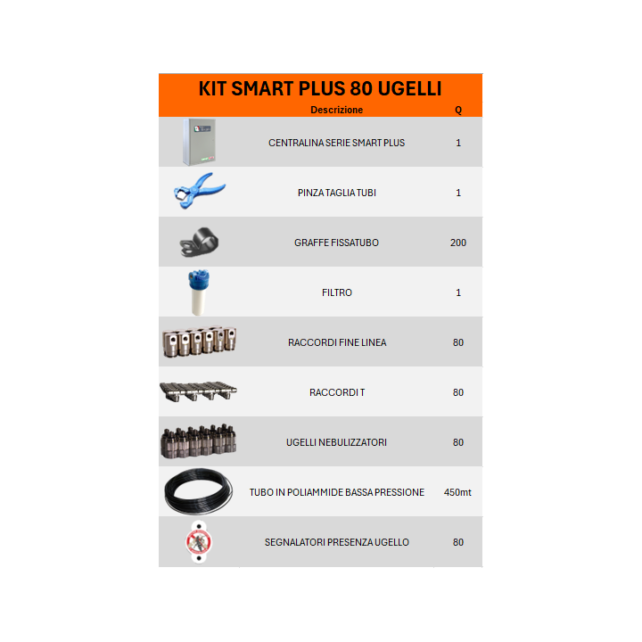 KIT MOSQUITO SMART PLUS 80 NOZZLES