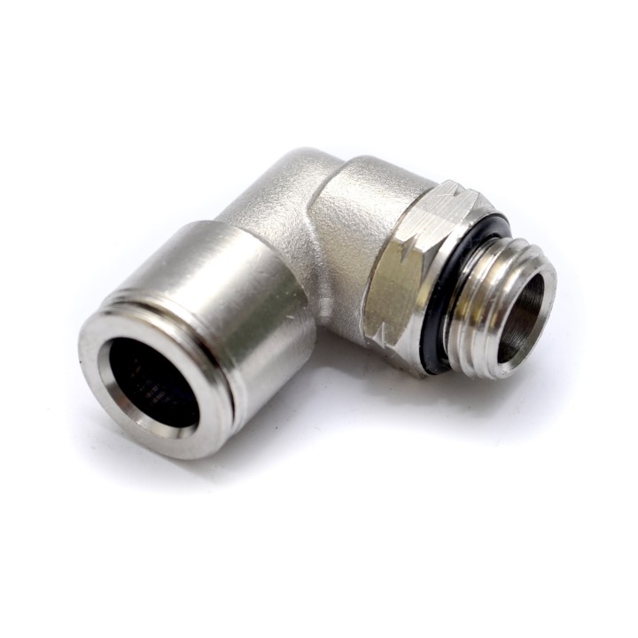 Raccordo CURVA inizio GIREVOLE 1/4" x 1/8" BSP