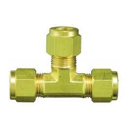 Raccordo a Tee a compressione 3/8 x 3/8 x 3/8 in ottone