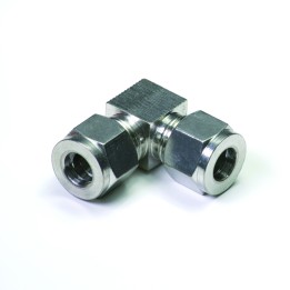 Raccordo curva Inox a compressione 3/8” / 3/8"