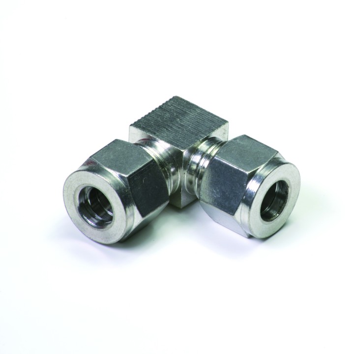 Raccordo curva Inox a compressione 3/8” / 3/8"