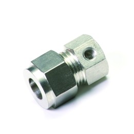 Fine linea portaugello Inox  3/8” 2 fori 180°