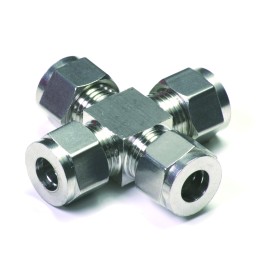 Raccordo a croce Inox a compressione 3/8”