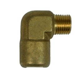 Raccordo ad alta pressione a L G1/4" F - G1/4" M - ottone nichelato