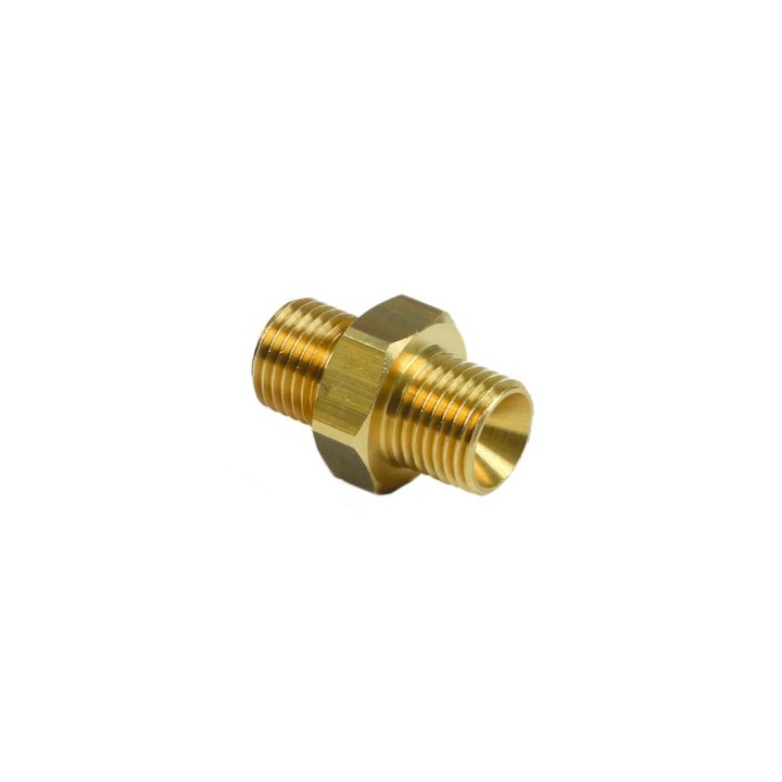 Nipplo svasato ad alta pressione G1/4" M - G1/4" M - ottone nichelato