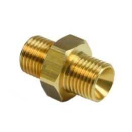 Nipplo svasato ad alta pressione G3/8" M - G3/8" M - ottone nichelato