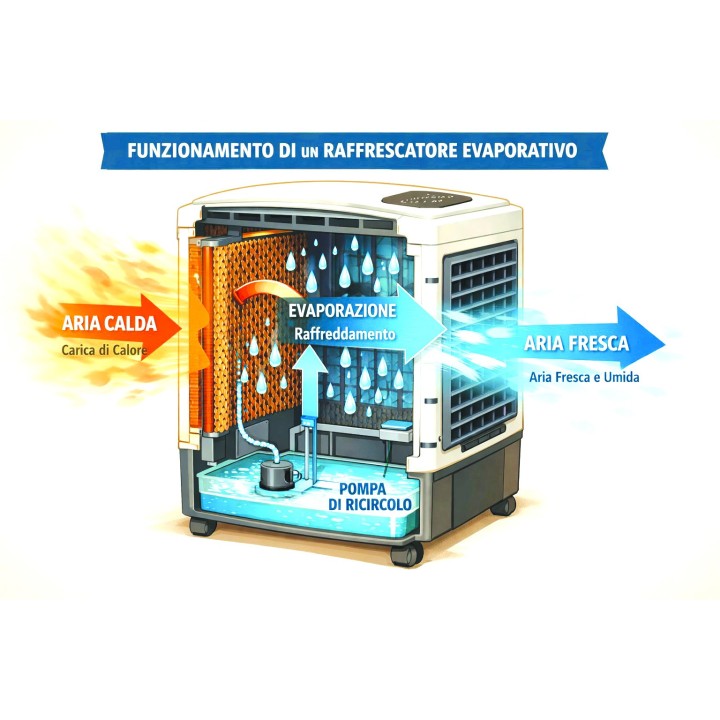 Raffrescatore Evaporativo Mistral Twin